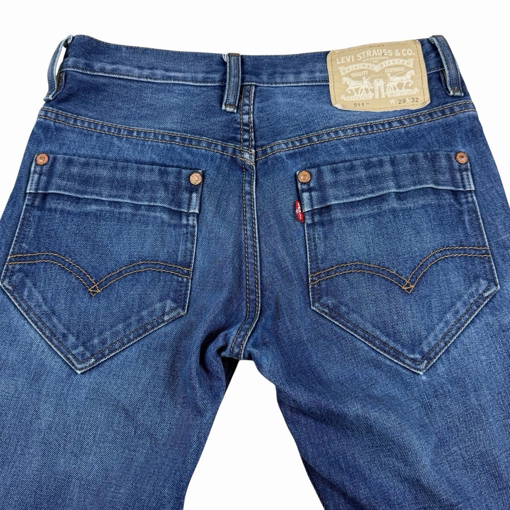 Levi's 511 Slim Fit Jeans 28x31.5 Medium Wash Modern Heritage Classic Denim EUC